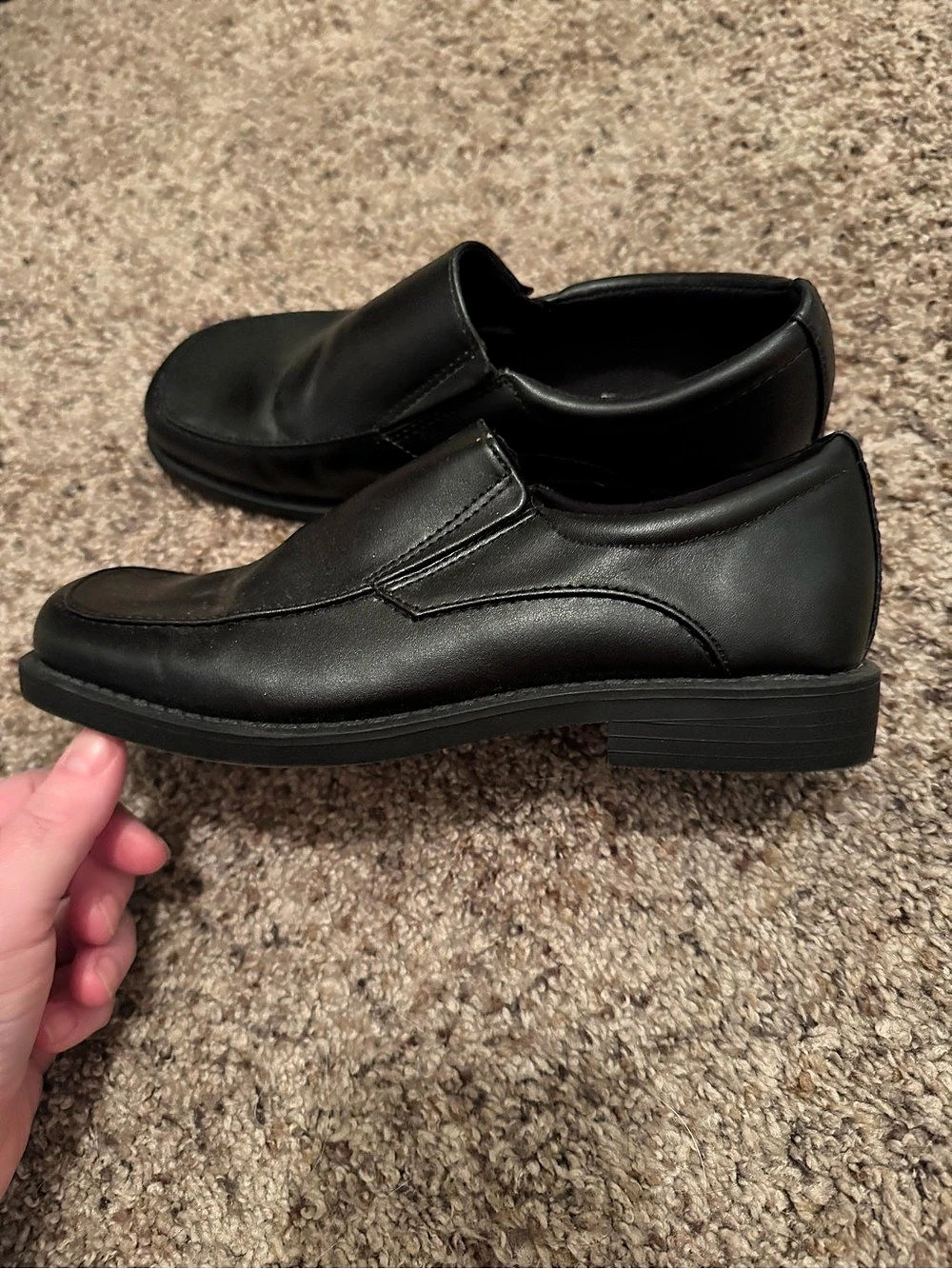 SmartFit Youth Black Slip-On Shoes
